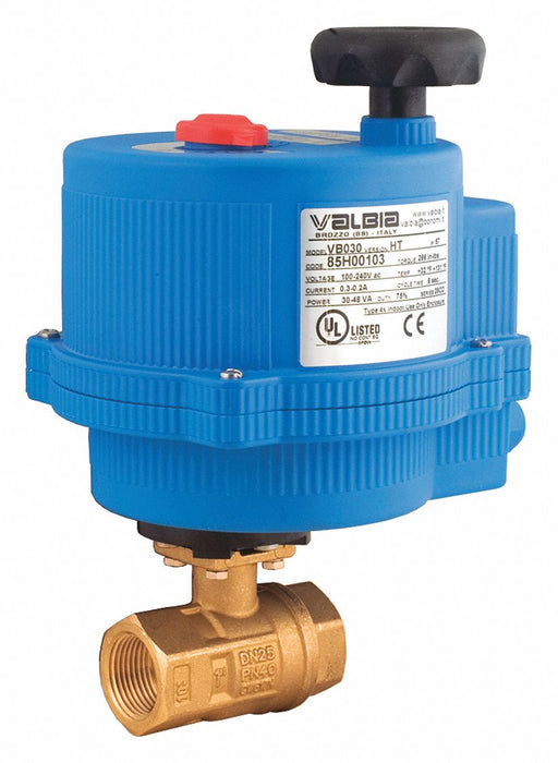 Electric Brass Ball Valve 110-240AC 2 