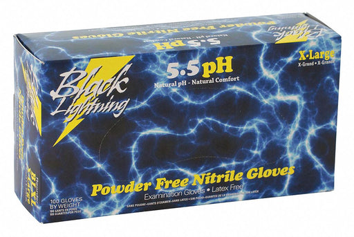Gloves Black Nitrile Large PK100