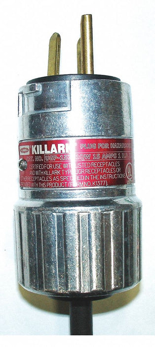 Plug Explosion-Proof 15 amp 125VAC