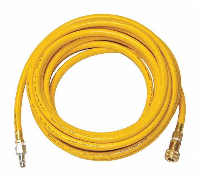 Air Hose 1/2 ID 50 ft Fittings