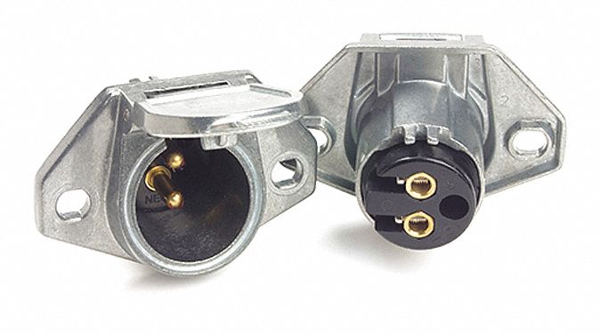 Trailer Socket 2 Pole Vertical Pin