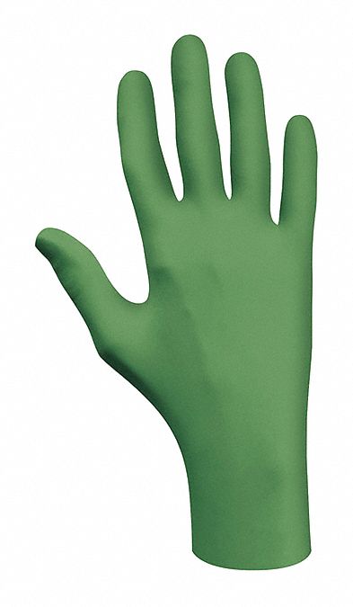 K2526 DisposableGloves Green S Size7 PK100