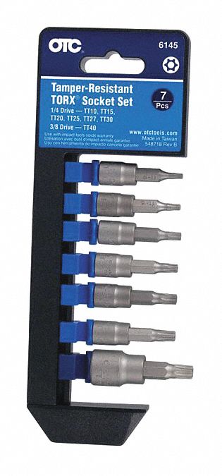 Tamper-Resistant Torx Set 7pcs.