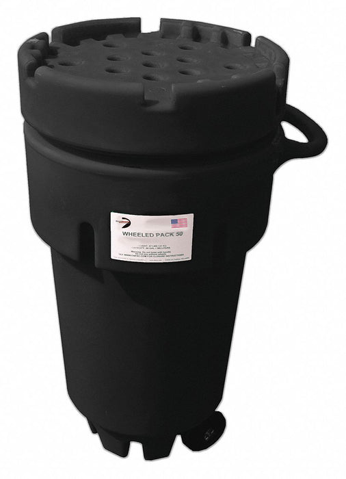 OverpackDrum Polyethylene 46inH Black