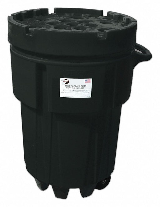 OverpackDrum Polyethylene 47.5inH Black