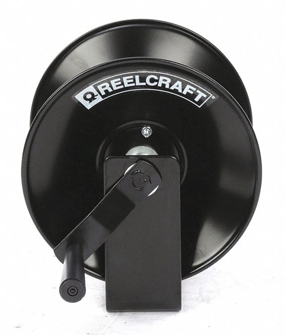Hand Crank Hose Reel 50 ft 3/8 ID Blck