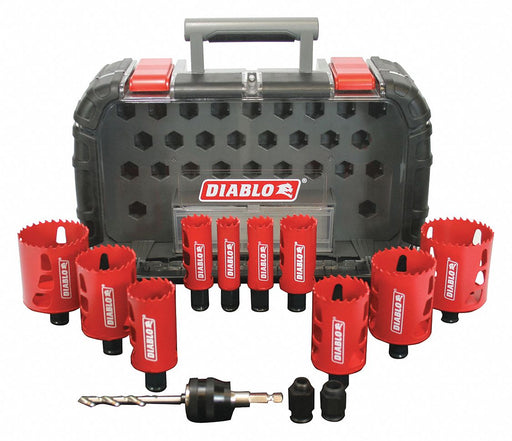 Hole Saw Set 14pcs Sizes 0.875 -2.5625 