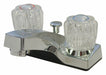 Faucet Non-Met 2 Acrylic Handle w/Pop Up