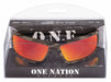 Safety Glasses Camo Frame Red Mirror