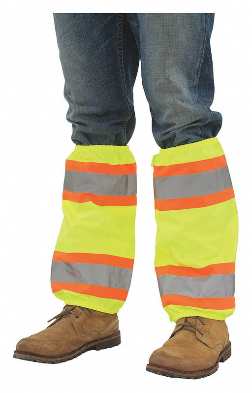 Leg Gaiters Contrasting Trim Hi-Viz Lime