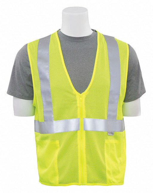 Safety Vest Hi-Viz Reflective Lime XL