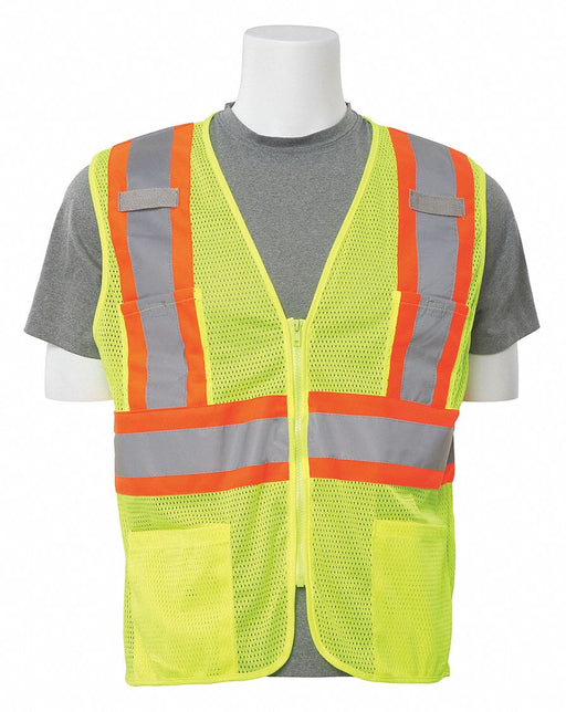 Vest Hi-Viz Lime Contrasting Trim S