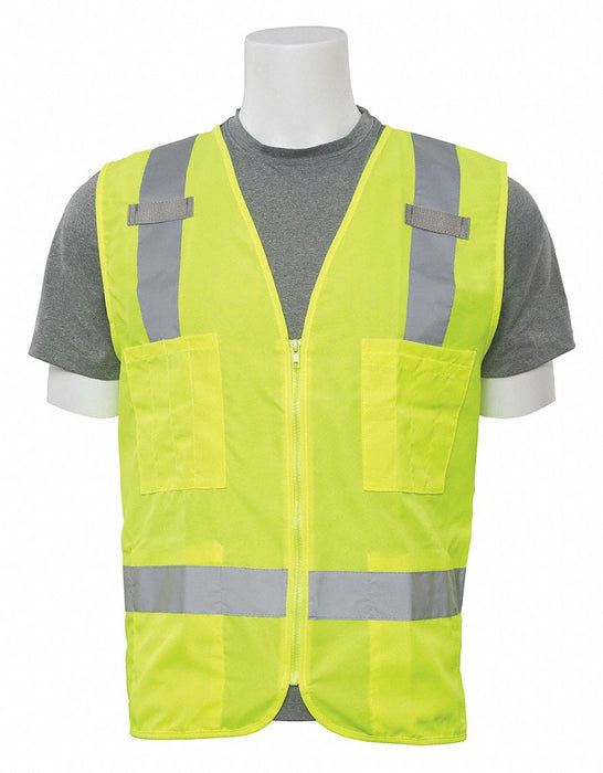 Safety Vest WovenOxford HiViz Lime 2XL