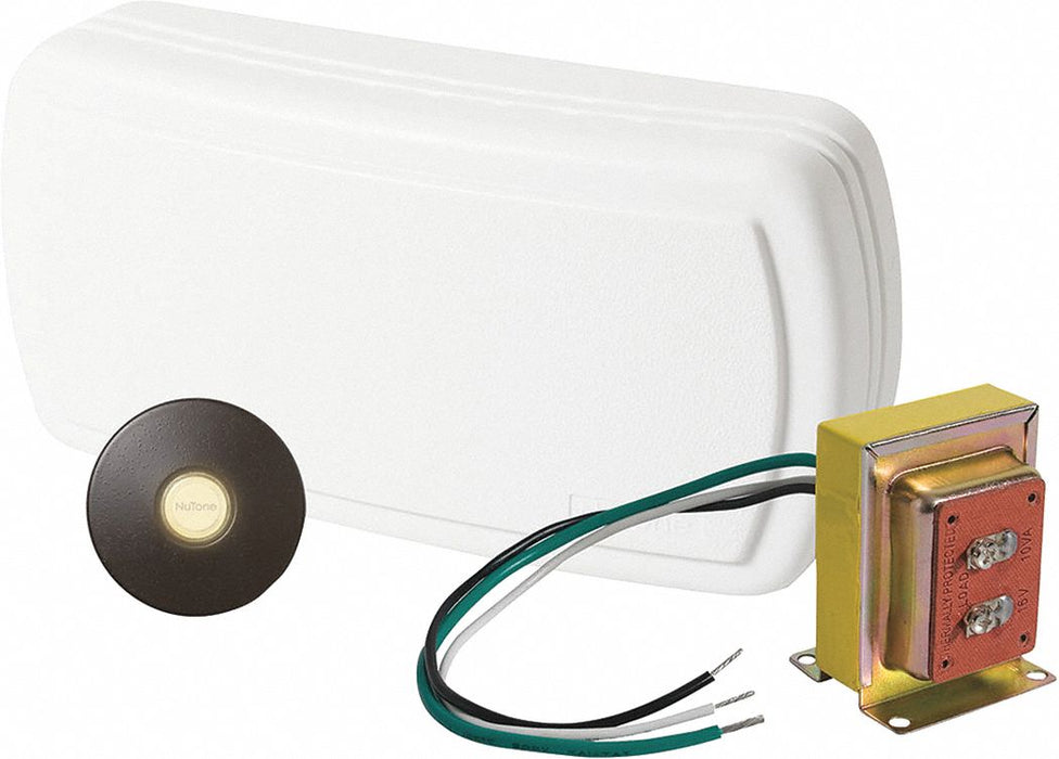 Chime 1 Stucco Pushbutton Bronze