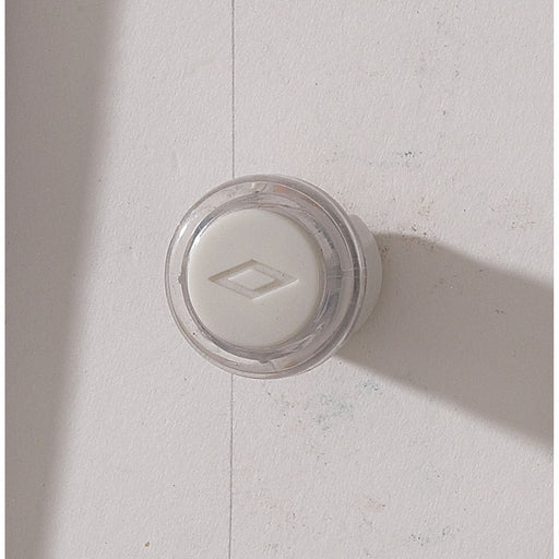 Pushbutton Clear White Cap Lighted