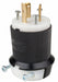 LckPlg Strt 20 A Blk White Nylon 3Blds