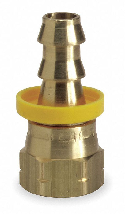 Push on Hose Fitting 1/4 x7/16 BarbxJIC