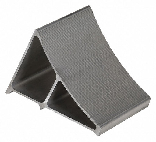Wheel Chock 7 In W Silver