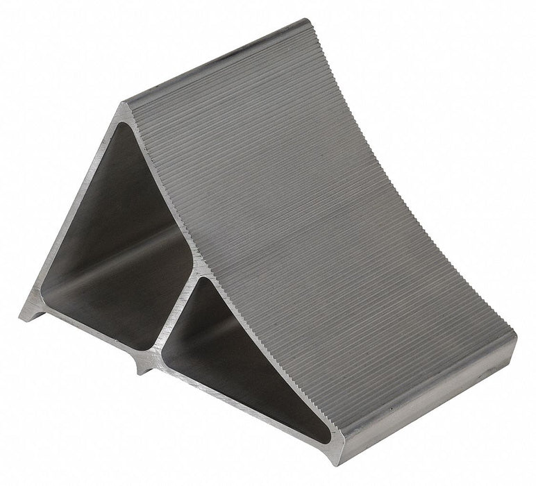 Wheel Chock 7 In W Silver