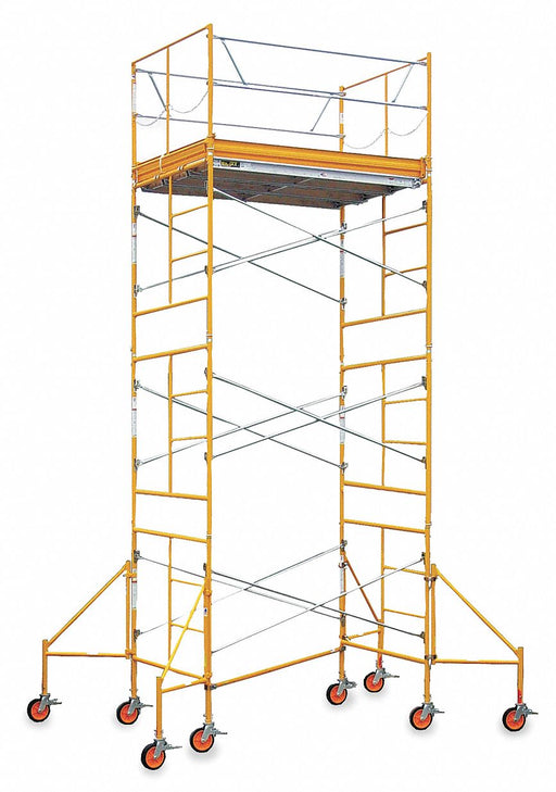 Scaffold Tower 22 ft H Steel/Alum/Wood