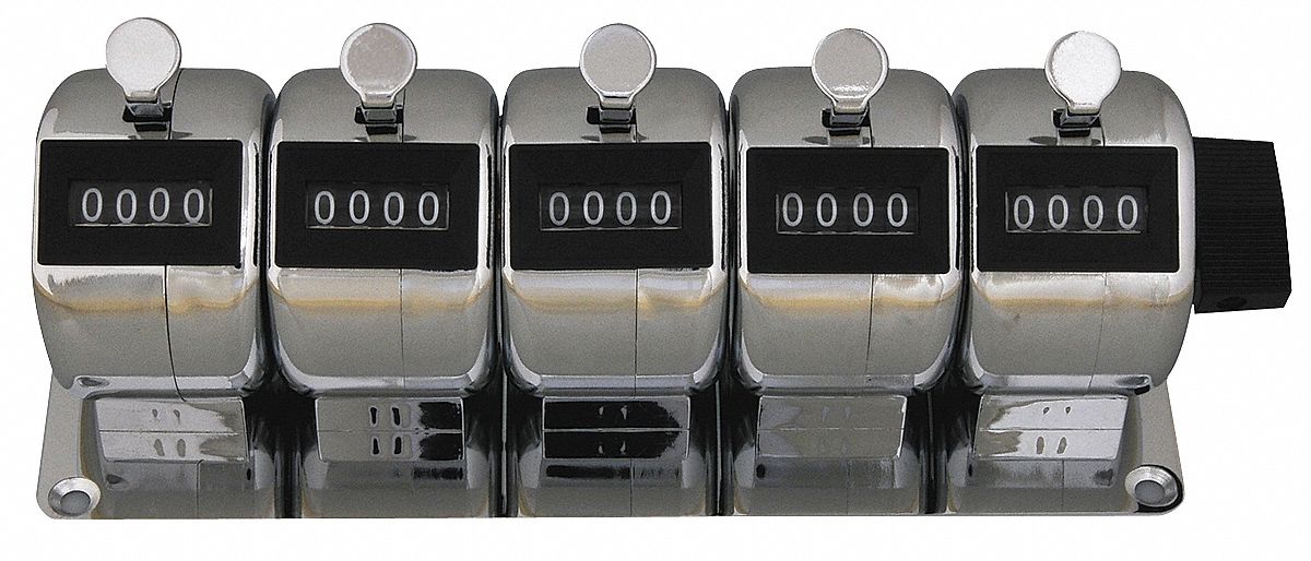 Counter Hand Tally 5 Gang 4 Digits