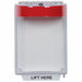 Pull Station Cover w/Horn Flush Red
