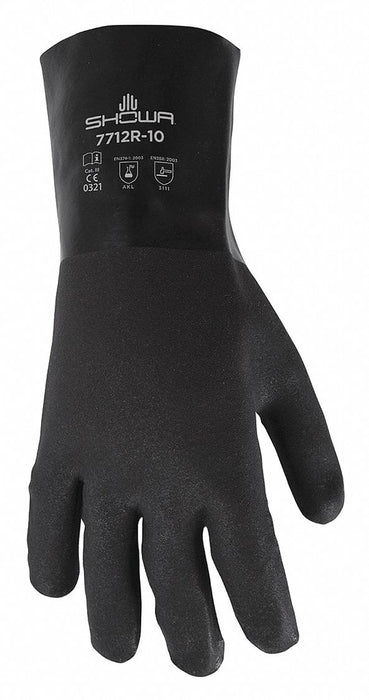 Chemical Resistant Gloves Black Sz L PR