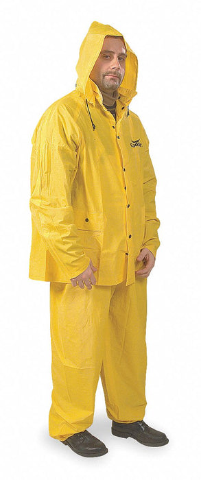 D2283 Rain Suit w/Jacket/Bib Unrated Yellow XL