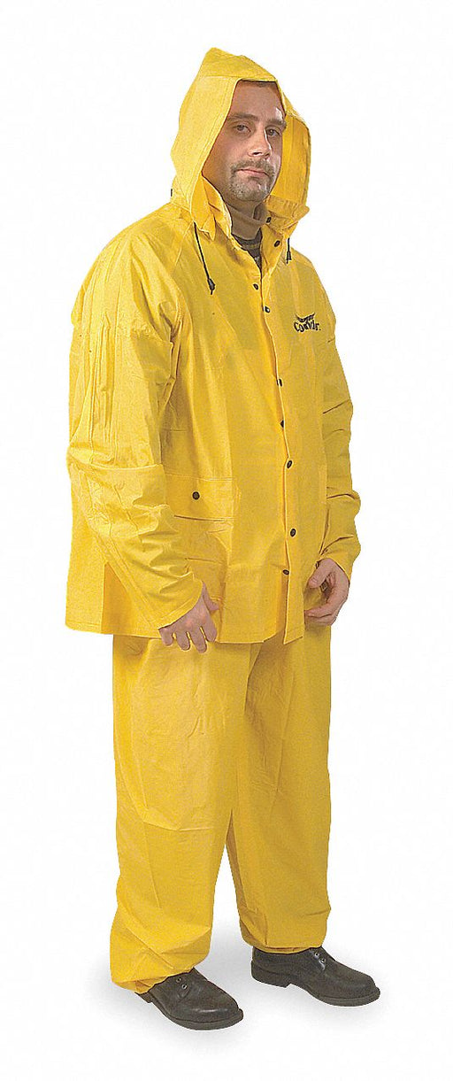 D2283 Rain Suit w/Jacket/Bib Unrated Yellow XL
