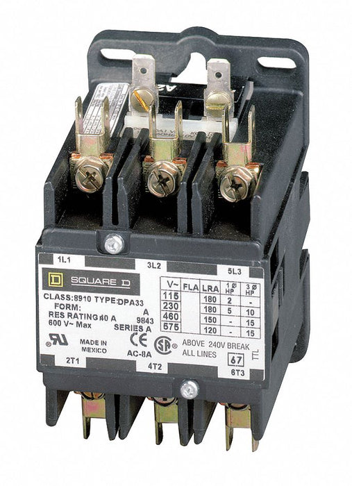 H2644 DefPurposeMagContactor 440/480VAC 3P 60A