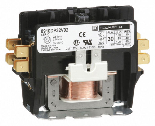 H2637 DefPurposeMagContactor 110/120VAC 2P 30A