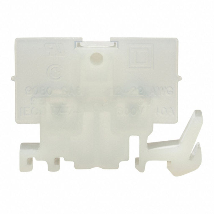 TerminalBlock 40A Natural 600V DINRail