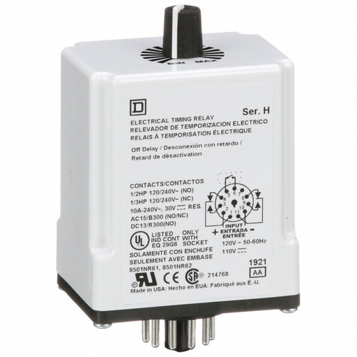 SinFunTimeDelayRelay 120VDC 11Pins