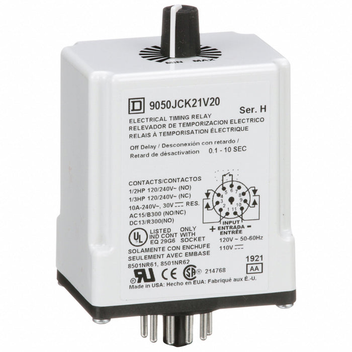 SinFunTimeDelayRelay 110VAC 11Pins