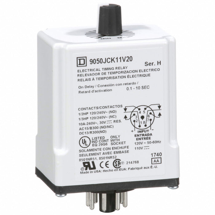 SinFunTimeDelayRelay 110VAC 8Pins