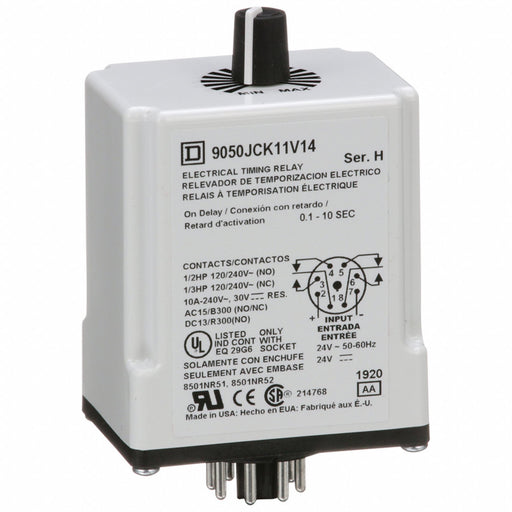 SinFunTimeDelayRelay 24VAC/DC 8Pins