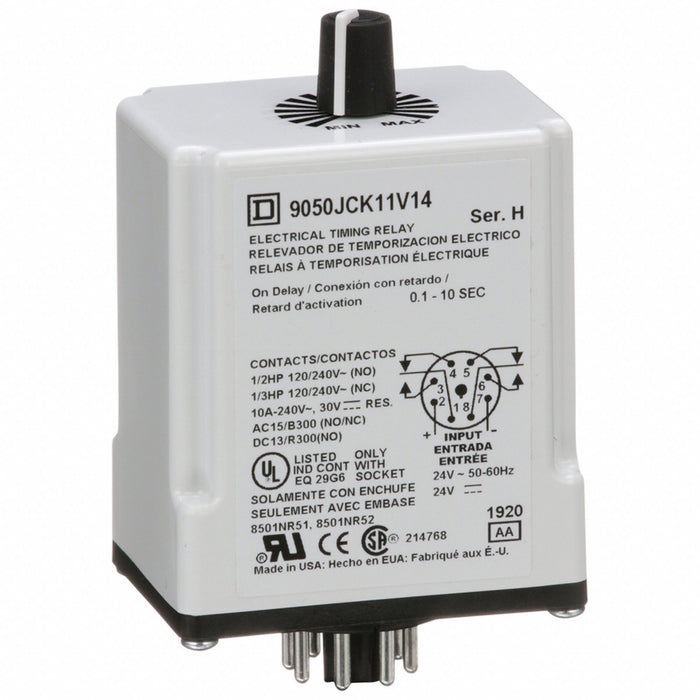SinFunTimeDelayRelay 24VAC/DC 8Pins