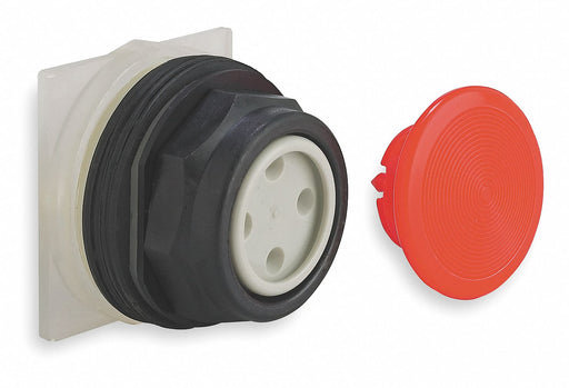MushroomHeadPushButton Red NonIllum 30mm