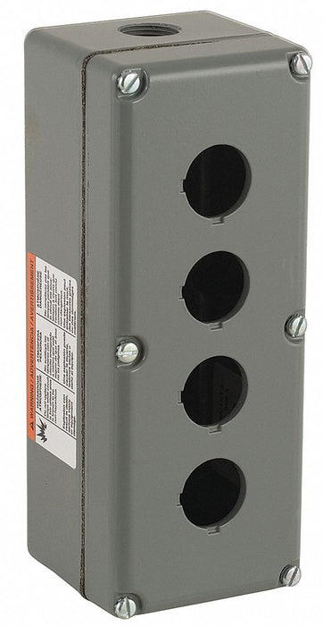 PushButtonEnclosure 30mm 4Holes Alum