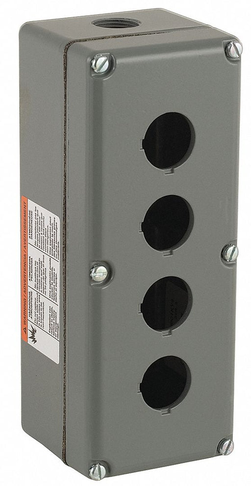 PushButtonEnclosure 30mm 4Holes Alum