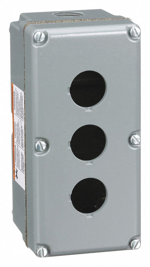 PushButtonEnclosure 30mm 3Holes Alum