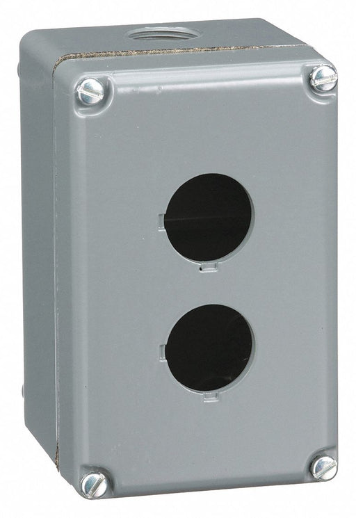 PushButtonEnclosure 30mm 2Holes Alum