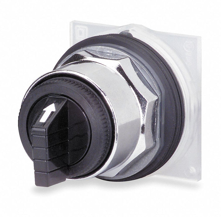 LongHandleSelectorSwitch Black 3Pos 30mm