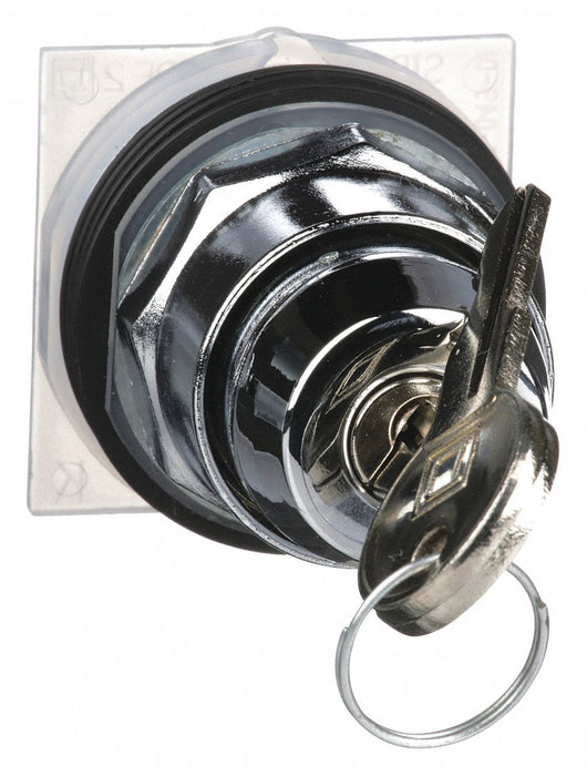 KeyedSelectorSwitch Chrome 2Pos 30mm