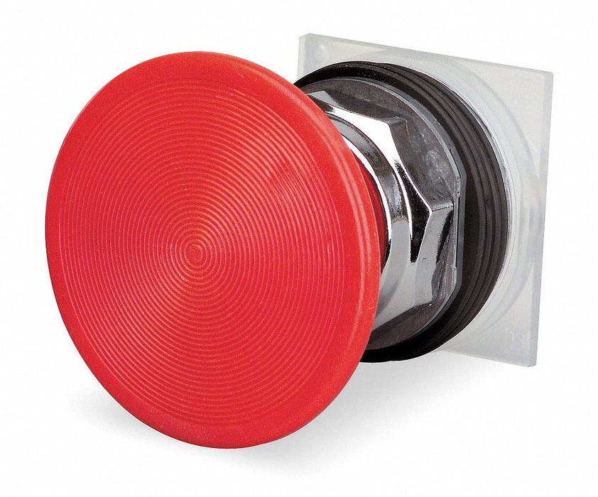 MushroomHeadPushButton Red NonIllum 30mm