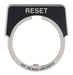 LegendPlate Reset Silver/Blk Half-Round