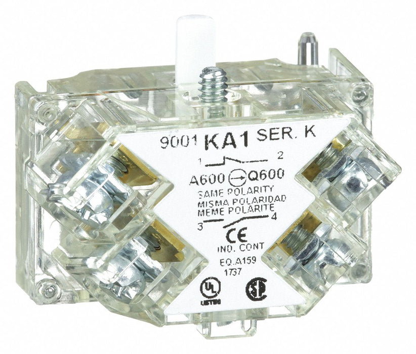 Contact Block Clear 1NO/1NC 30 mm