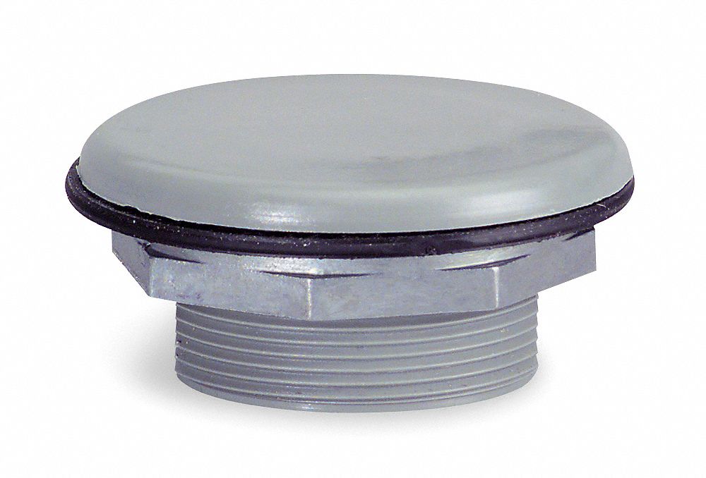 Blanking Plug 30 mm Metal Black