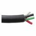 PortableCord W 4Cond 4AWG Black 25ft