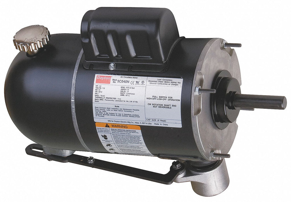 Oscltng Fan Motor 1/2 HP 875-1075 115 V